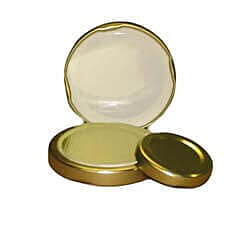 63mm Gold Cap for Hex Jars