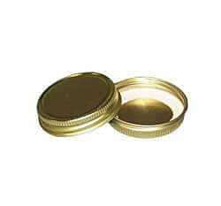 38 mm Gold Metal Cap w/ Liner