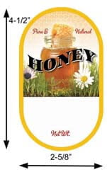 Honey Jar: Large Oval Honey Jar: Large Oval